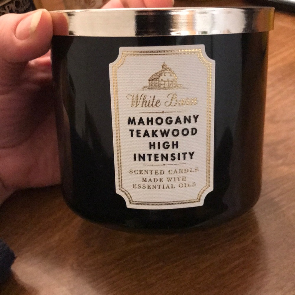 Mahogany Teakwood 3-Wick